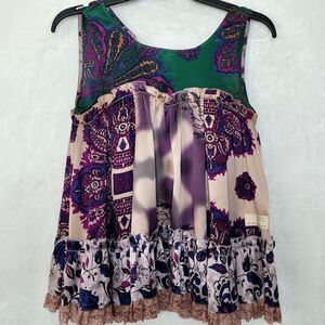 Odd Molly Silk Lace Blouse Size 0